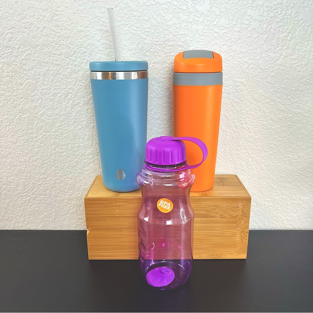 Lot of 3 Water Bottles
